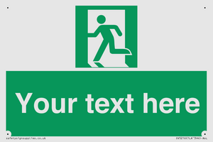 Custom Emergency Exit Left Sign